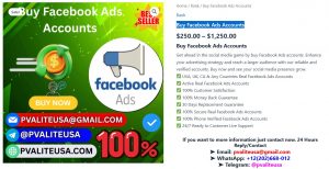 Buy Facebook Ads Accounts