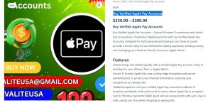 Buy Verified Apple Pay Accounts

