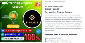 Buy verified Binance accounts